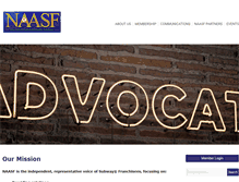 Tablet Screenshot of naasf.org
